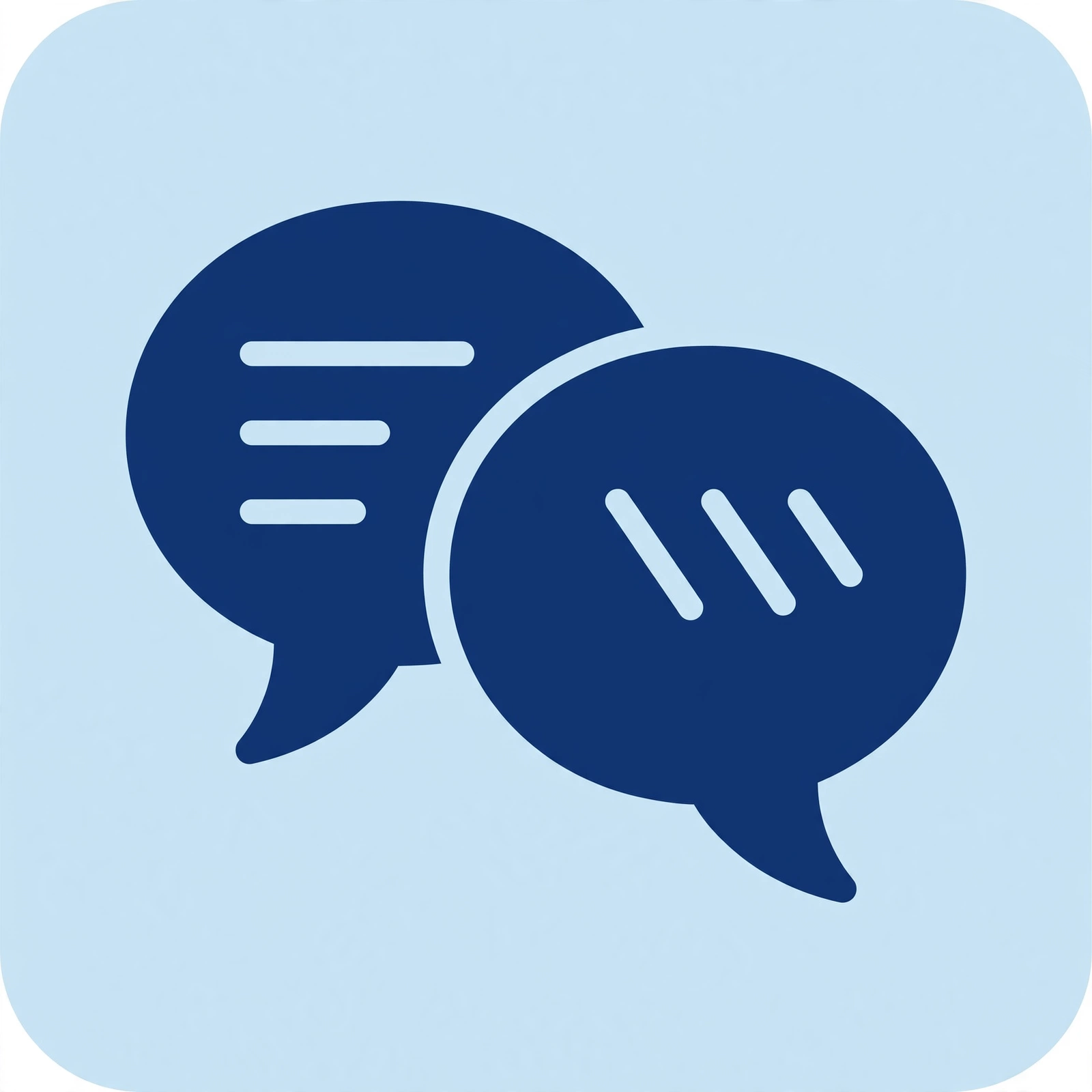 Speech bubbles icon